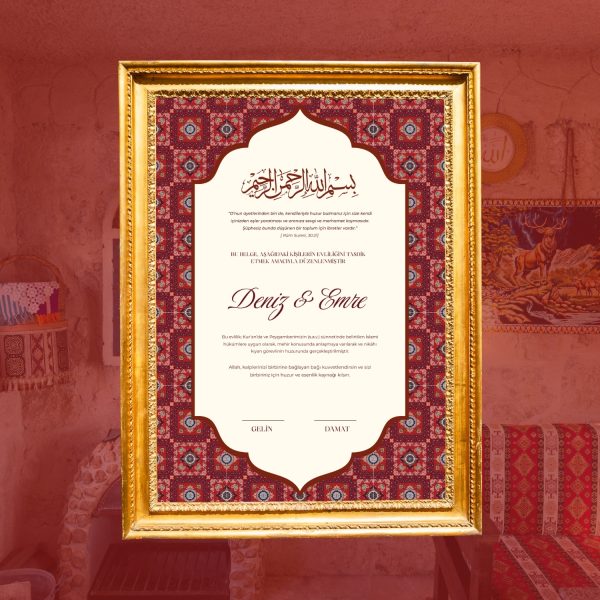 Certificat mariage religieux turc