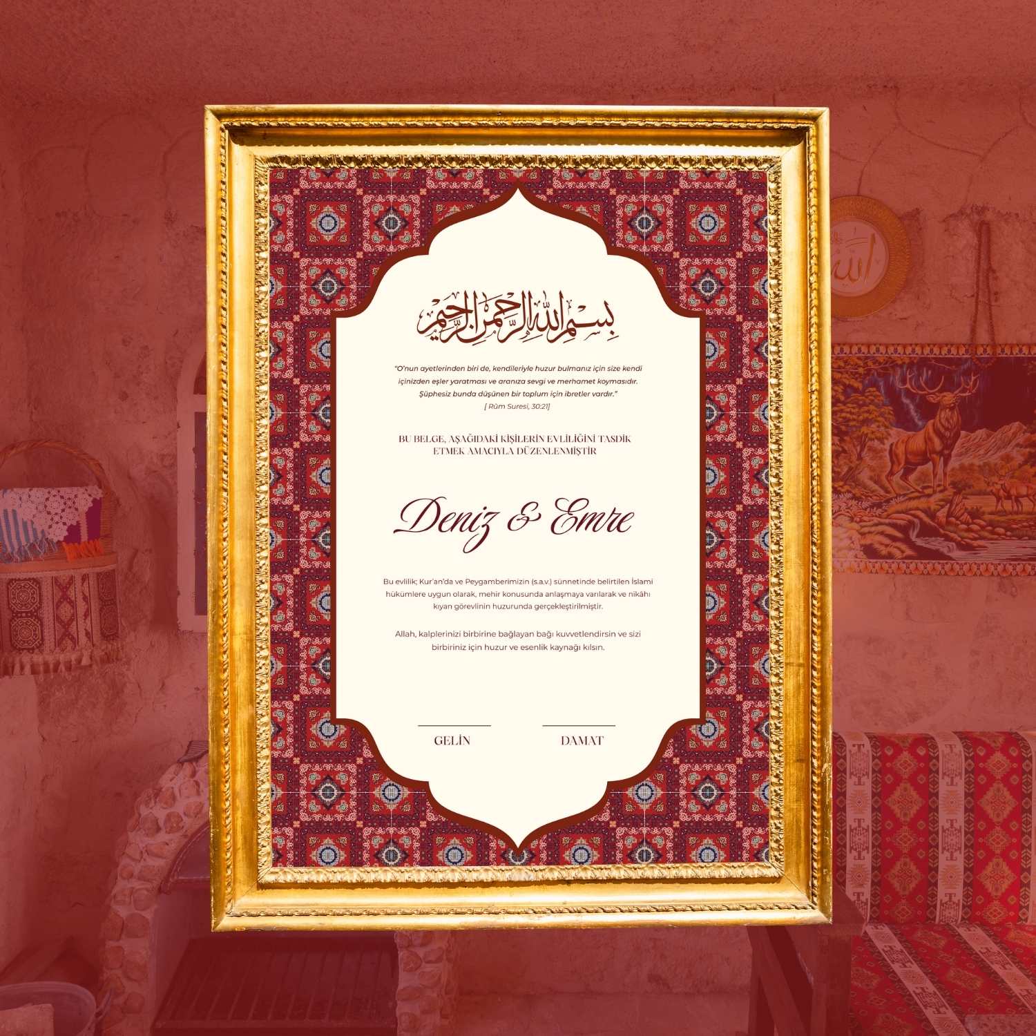 Certificat mariage religieux turc